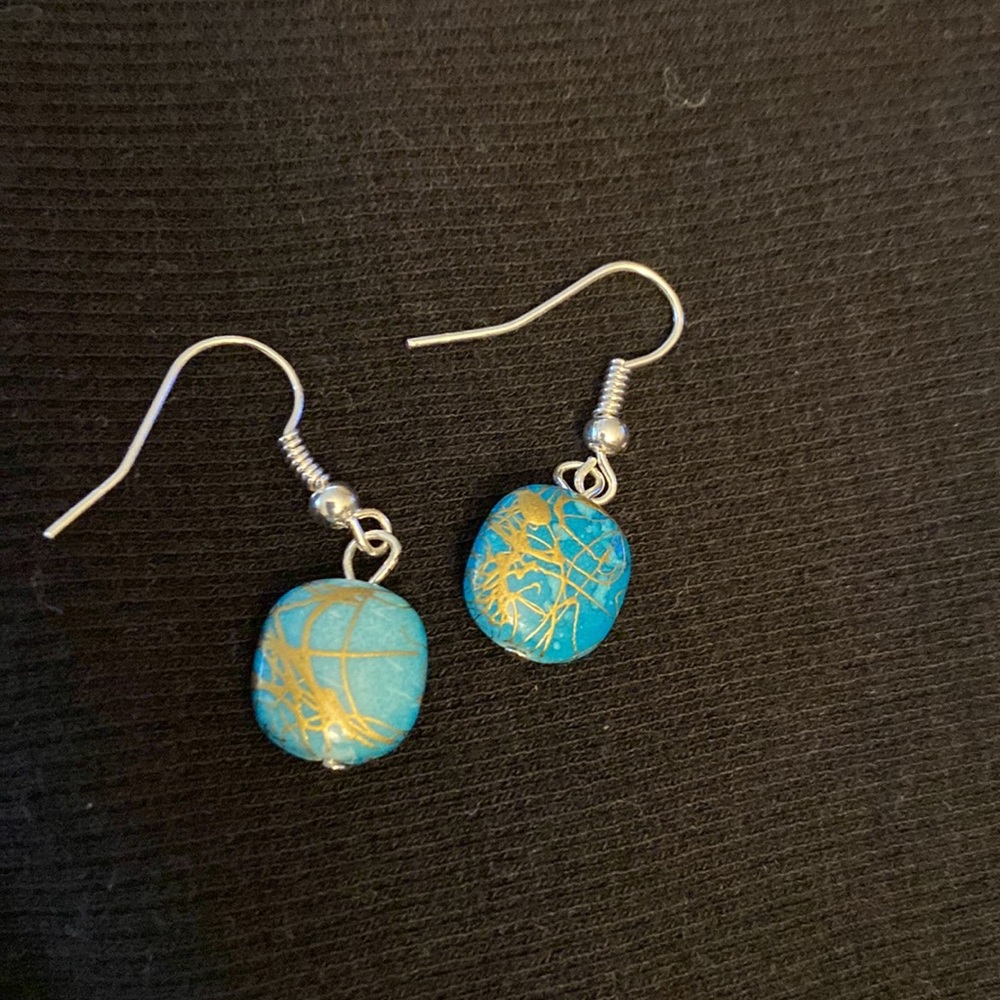 Turquoise Dangles - Picture 2 of 2